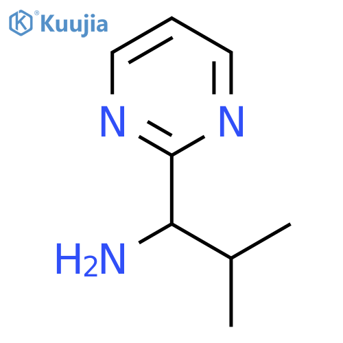 2-Methyl-1-(pyrimidin-2-yl)propan-1-amine structure