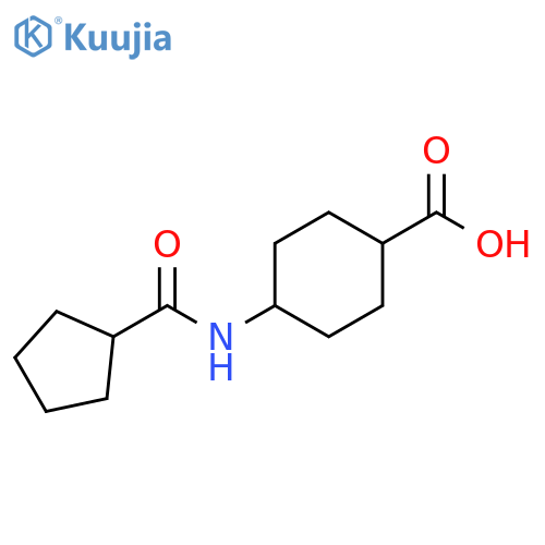4-cyclopentaneamidocyclohexane-1-carboxylic acid structure