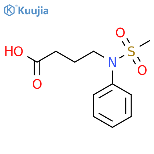 4-(Methylsulfonyl)(phenyl)aminobutanoic acid structure