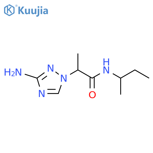 2-(3-amino-1H-1,2,4-triazol-1-yl)-N-(butan-2-yl)propanamide structure