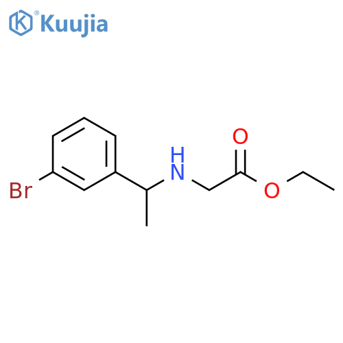 Ethyl 2-{1-(3-Bromophenyl)ethylamino}acetate structure