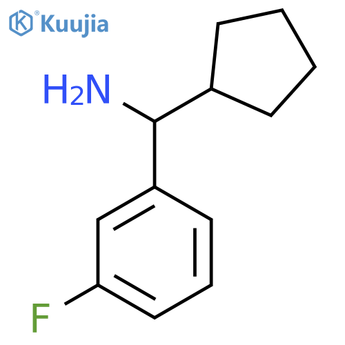 Cyclopentyl(3-fluorophenyl)methanamine structure