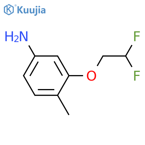 3-(2,2-difluoroethoxy)-4-methylaniline structure