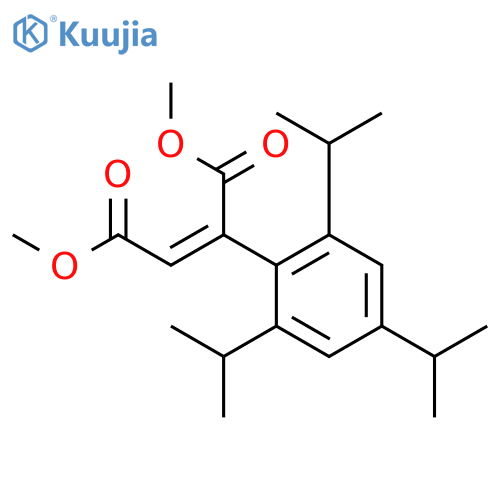 2-Butenedioic acid, 2-[2,4,6-tris(1-methylethyl)phenyl]-, dimethyl ester structure