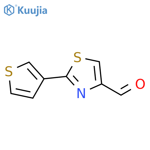 2-(thiophen-3-yl)-1,3-thiazole-4-carbaldehyde structure
