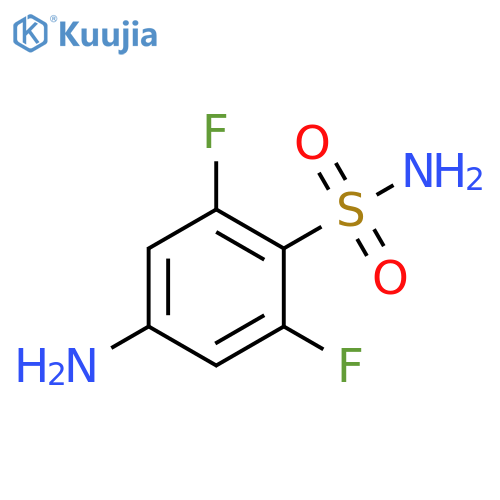 4-amino-2,6-difluorobenzene-1-sulfonamide structure