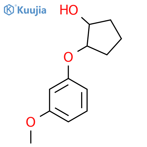 2-(3-Methoxyphenoxy)cyclopentan-1-ol structure