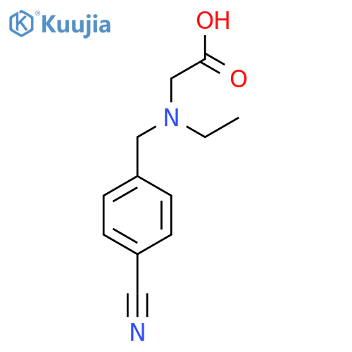 [(4-Cyano-benzyl)-ethyl-amino]-acetic acid structure