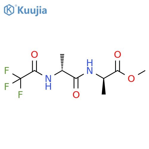 D-Alanine, N-[N-(trifluoroacetyl)-D-alanyl]-, methyl ester structure