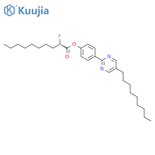 Decanoic acid, 2-fluoro-, 4-(5-nonyl-2-pyrimidinyl)phenyl ester, (S)- structure