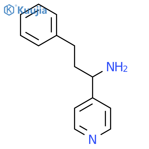 3-Phenyl-1-(pyridin-4-YL)propan-1-amine structure