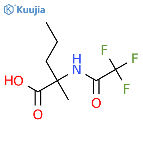2-Methyl-2-(trifluoroacetamido)pentanoic acid structure