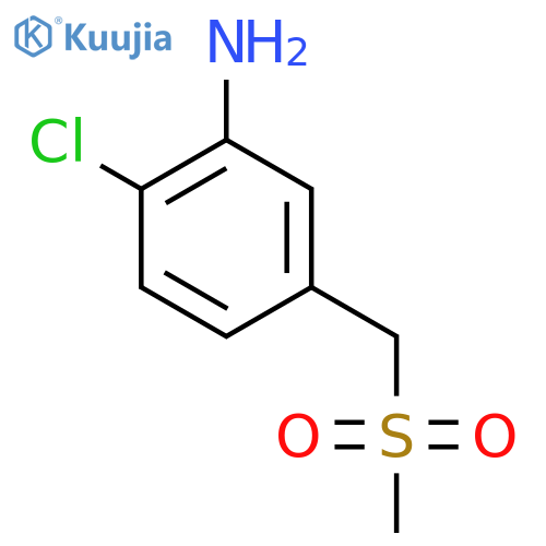 2-Chloro-5-(methanesulfonylmethyl)aniline structure