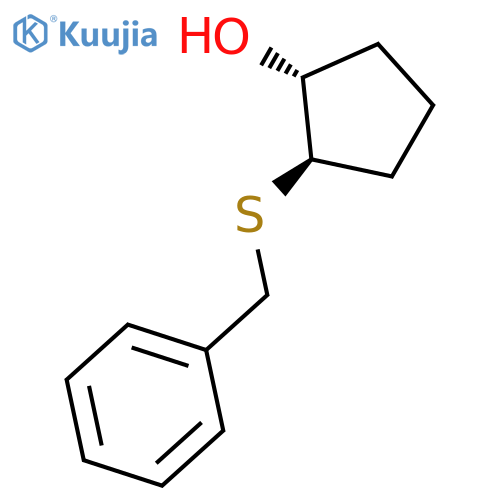 (1R,2R)-2-(benzylsulfanyl)cyclopentan-1-ol structure