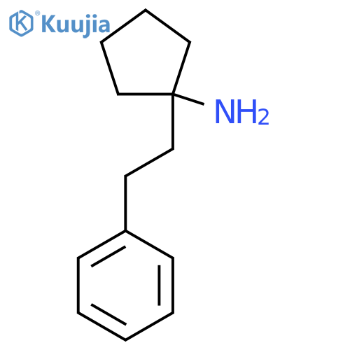 1-(2-phenylethyl)cyclopentan-1-amine structure