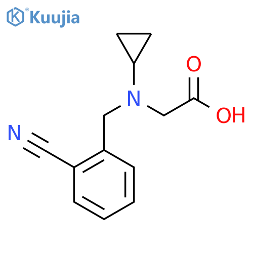 [(2-Cyano-benzyl)-cyclopropyl-amino]-acetic acid structure