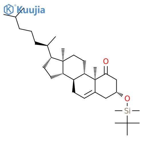 Cholest-5-en-1-one, 3-[[(1,1-dimethylethyl)dimethylsilyl]oxy]-, (3b)- structure