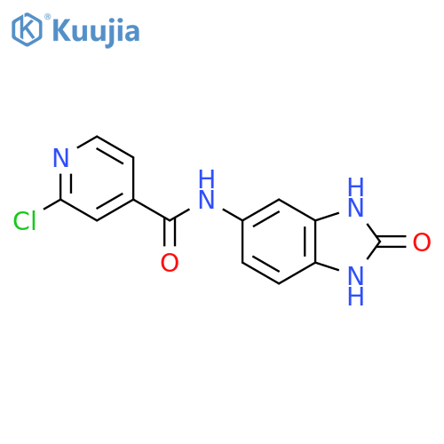 2-chloro-N-(2-oxo-2,3-dihydro-1H-1,3-benzodiazol-5-yl)pyridine-4-carboxamide structure