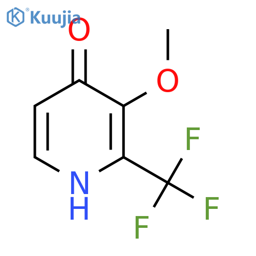 4-Hydroxy-3-methoxy-2-(trifluoromethyl)pyridine structure