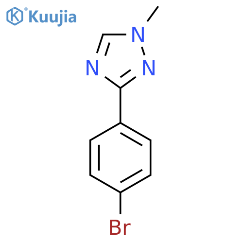 3-(4-bromophenyl)-1-methyl-1,2,4-triazole structure