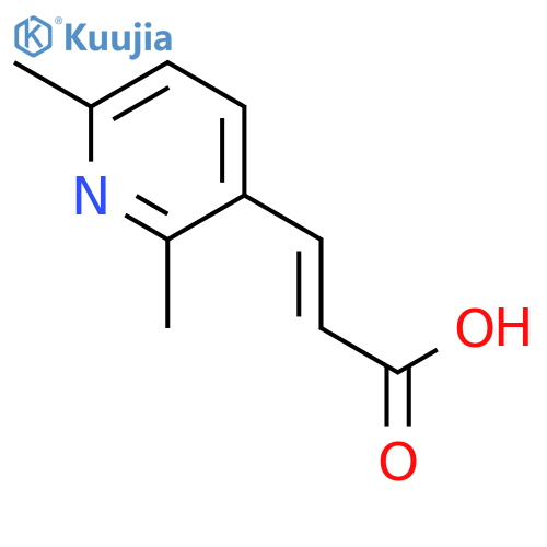2-Propenoic acid, 3-(2,6-dimethyl-3-pyridinyl)-, (E)- structure