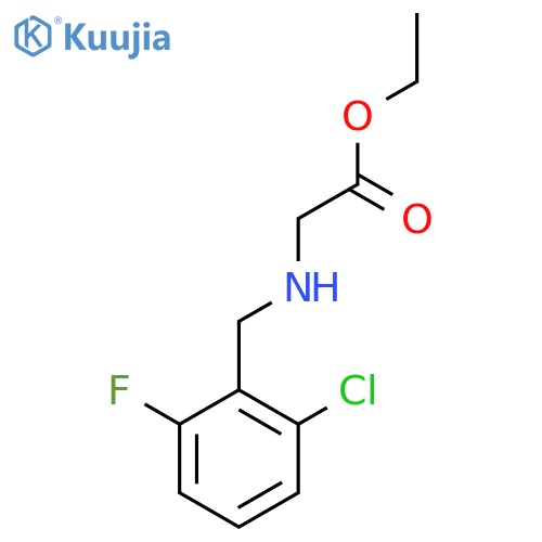 ethyl 2-{(2-chloro-6-fluorophenyl)methylamino}acetate structure