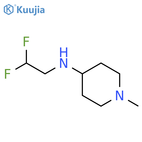 N-(2,2-difluoroethyl)-1-methylpiperidin-4-amine structure