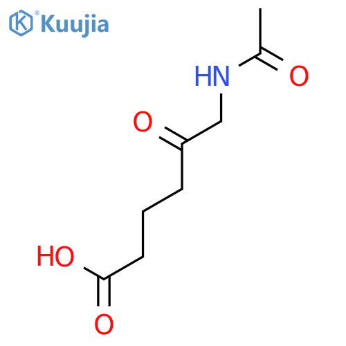 6-acetamido-5-oxohexanoic acid structure