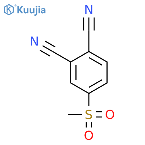 1,2-Benzenedicarbonitrile, 4-(methylsulfonyl)- structure