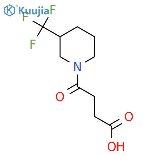 4-Oxo-4-(3-(trifluoromethyl)piperidin-1-yl)butanoic acid structure