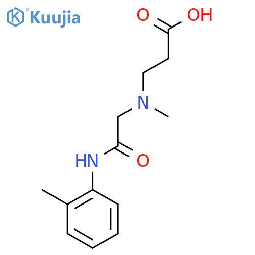3-Methyl({(2-methylphenyl)carbamoylmethyl})aminopropanoic Acid structure