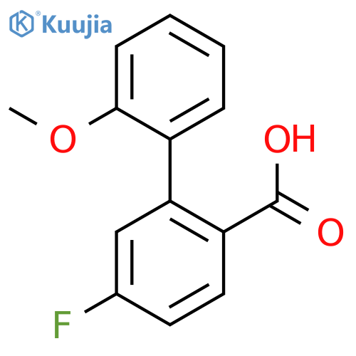 4-fluoro-2-(2-methoxyphenyl)benzoic acid structure