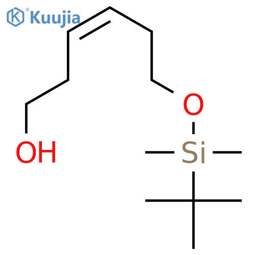 3-Hexen-1-ol, 6-[[(1,1-dimethylethyl)dimethylsilyl]oxy]-, (Z)- structure