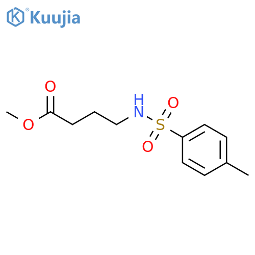 BUTANOIC ACID, 4-[[(4-METHYLPHENYL)SULFONYL]AMINO]-, METHYL ESTER structure