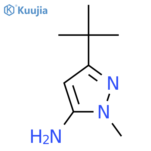 3-Tert-Butyl-1-methyl-1H-pyrazol-5-amine structure