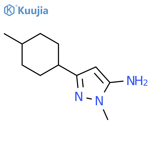 1-methyl-3-(4-methylcyclohexyl)-1H-pyrazol-5-amine structure