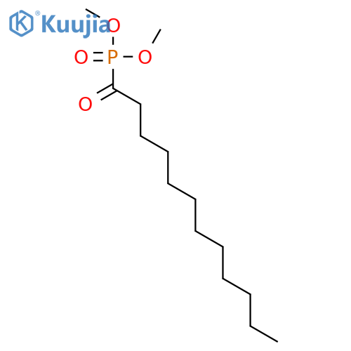 Phosphonic acid, (1-oxododecyl)-, dimethyl ester structure