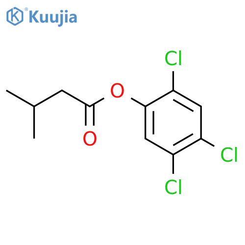 Butanoic acid, 3-methyl-, 2,4,5-trichlorophenyl ester structure
