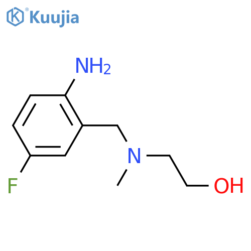 2-[(2-Amino-5-fluorobenzyl)(methyl)amino]-1-ethanol structure