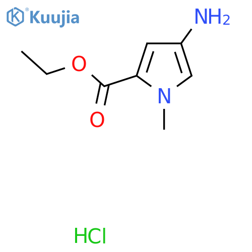 ethyl 4-amino-1-methyl-1H-pyrrole-2-carboxylate hydrochloride structure