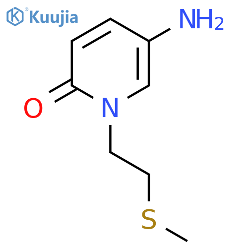 5-amino-1-2-(methylsulfanyl)ethyl-1,2-dihydropyridin-2-one structure