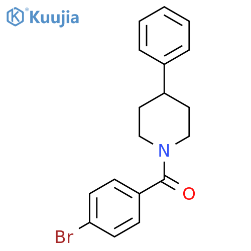 (4-Bromophenyl)-(4-phenylpiperidin-1-yl)methanone structure