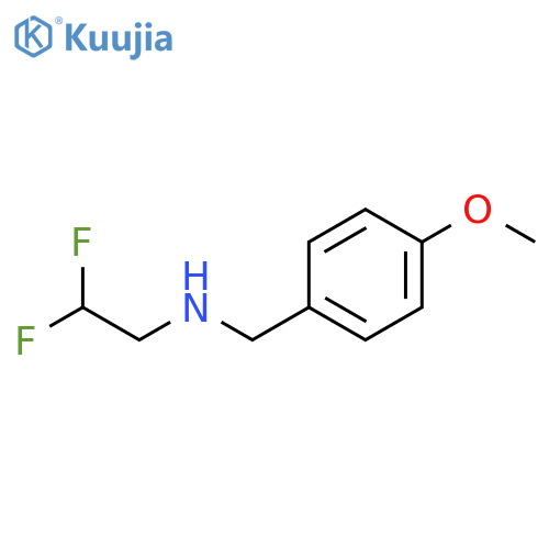 Benzenemethanamine, N-(2,2-difluoroethyl)-4-methoxy- structure