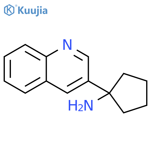 1-(quinolin-3-yl)cyclopentan-1-amine structure