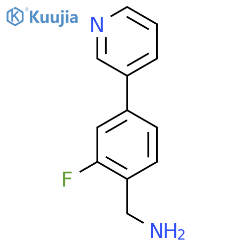(2-Fluoro-4-(pyridin-3-yl)phenyl)methanamine structure