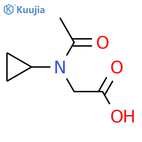 2-(N-cyclopropylacetamido)acetic acid structure