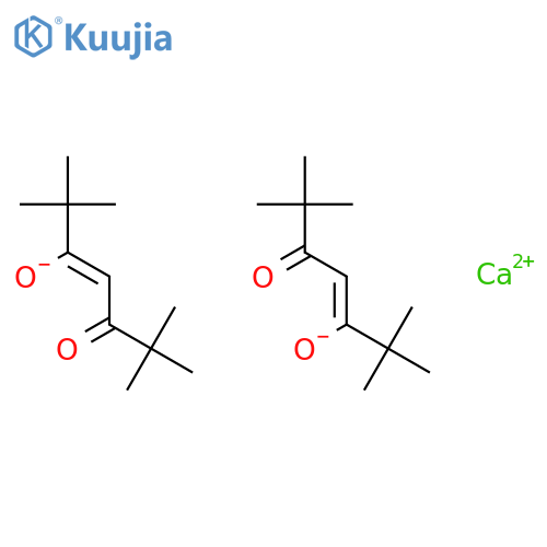 BIS(2,2,6,6-TETRAMETHYL-3,5-HEPTANEDIONATO)CALCIUM(II) structure