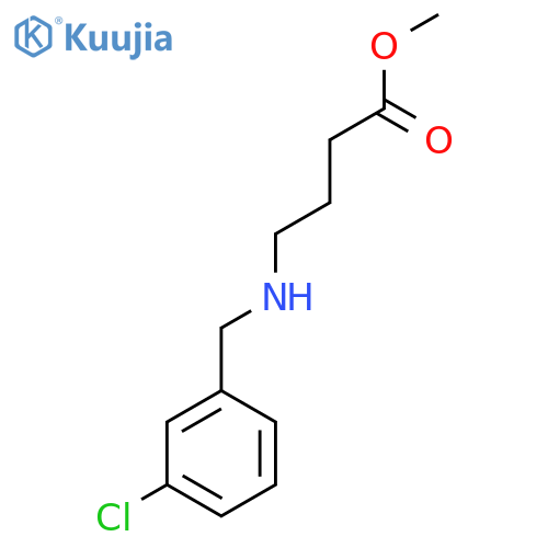 methyl 4-{(3-chlorophenyl)methylamino}butanoate structure