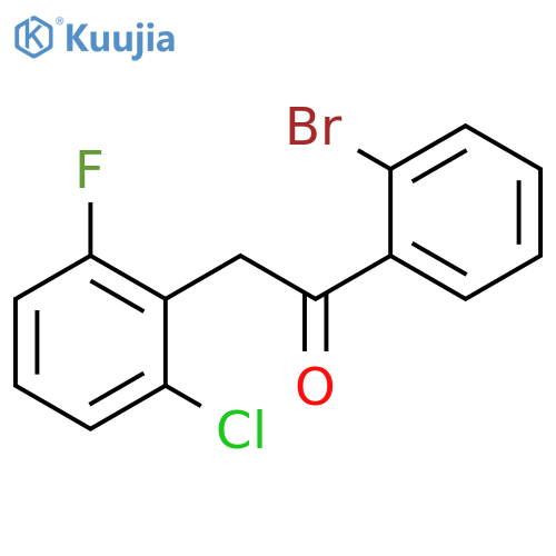 1-(2-bromophenyl)-2-(2-chloro-6-fluorophenyl)ethan-1-one structure