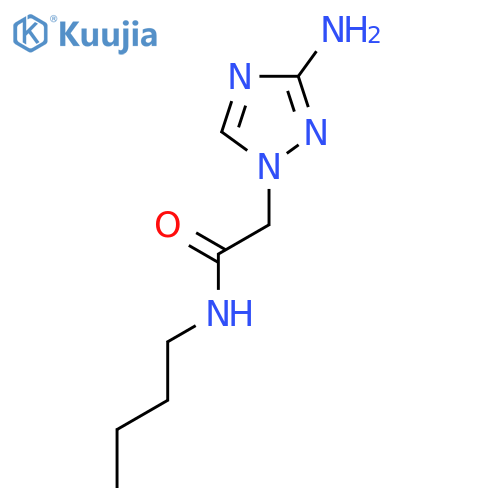 2-(3-Amino-1h-1,2,4-triazol-1-yl)-N-butylacetamide structure